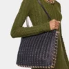 1969 vändbar tote Flip-väska i läder