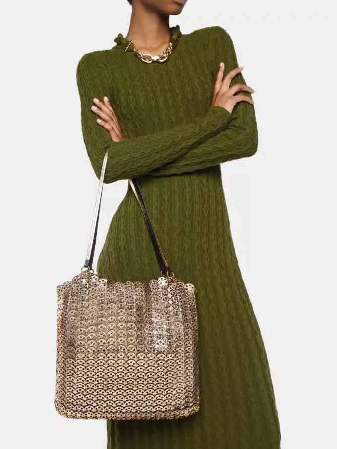 1969 vändbar tote Flip-väska i läder