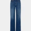 Baggy jeans i mörk tvättad denim