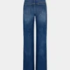 Baggy jeans i mörk tvättad denim
