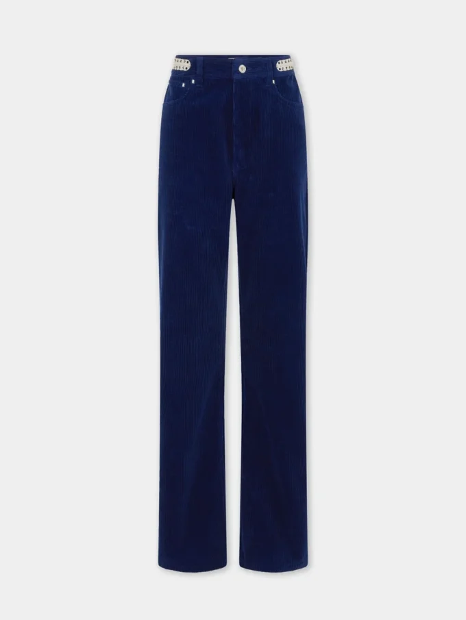 Baggybyxor i sammet med 1969-skivor