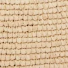 Beige raffia-tygväska med logotyp