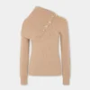 Beige tröja i ull