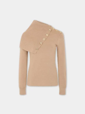 Beige tröja i ull