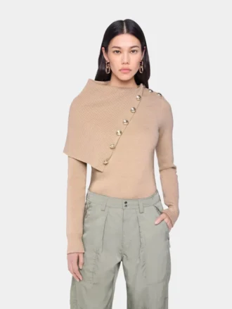 Beige tröja i ull
