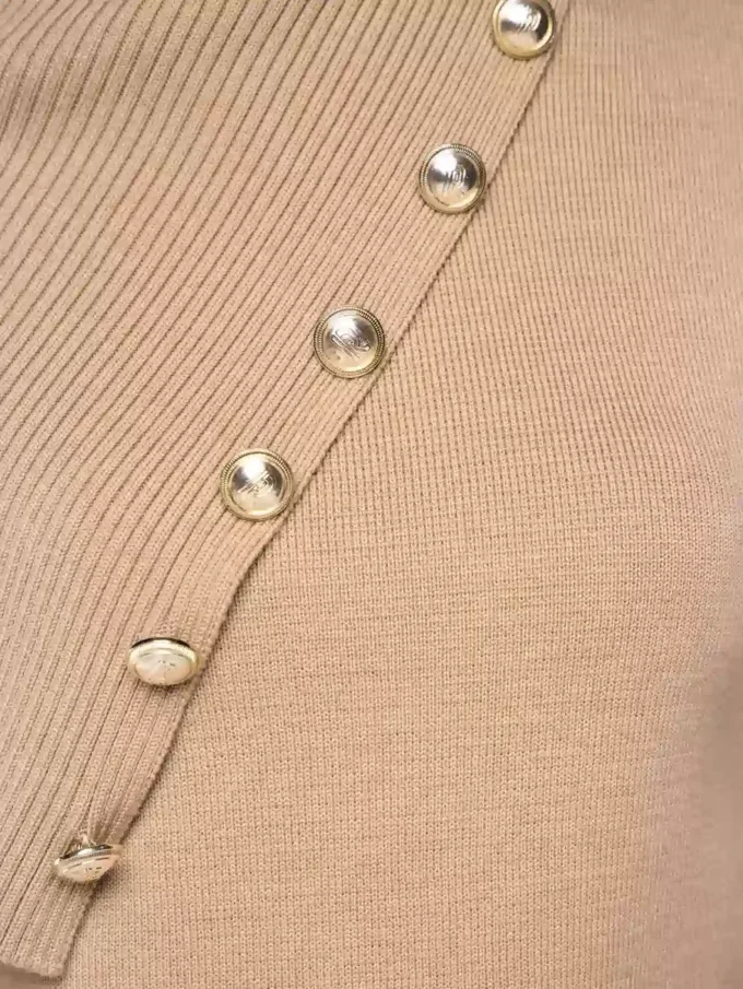 Beige tröja i ull