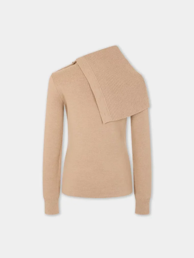 Beige tröja i ull