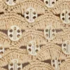 Beige tygväska i raffia