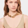Guld XL Link-halsband Guld XL Link-halsband