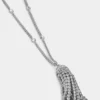 Halsband med kristalltofsar