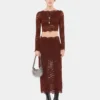 Midikjol i spets