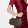 Khakifärgad Paco-crossbody-väska i läder