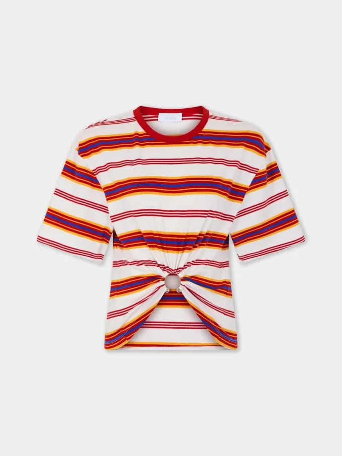 Kort t-shirt i bomull