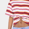 Kort t-shirt i bomull