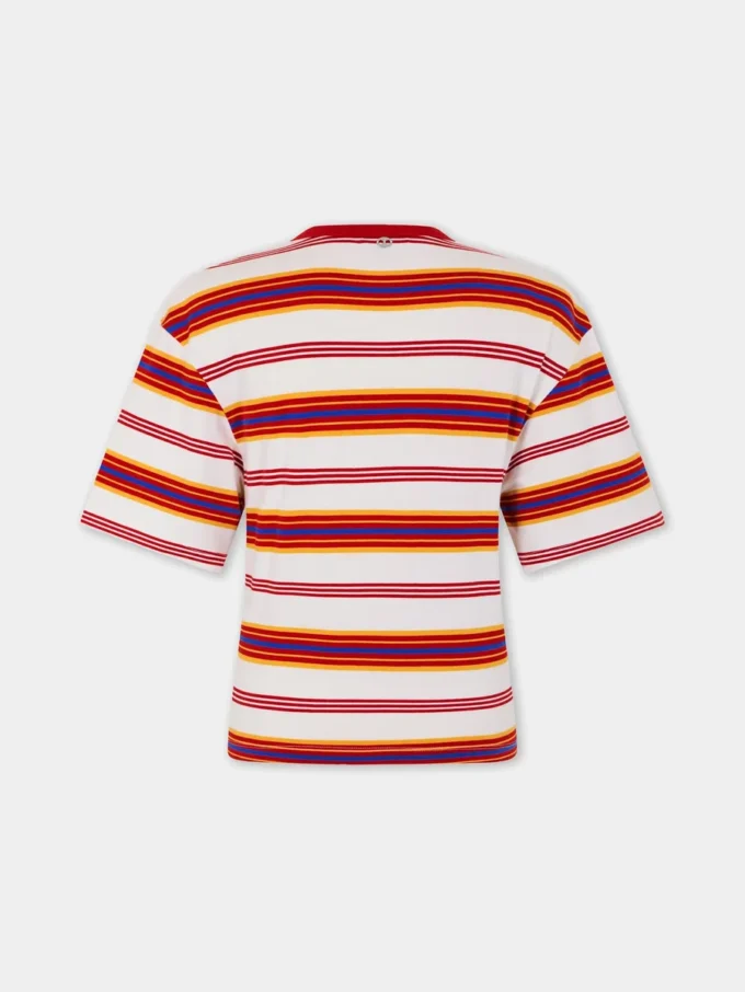 Kort t-shirt i bomull