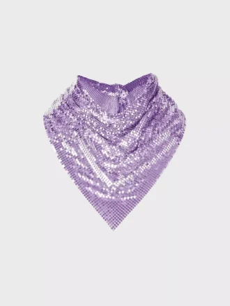 Lila kedjemail-scarf