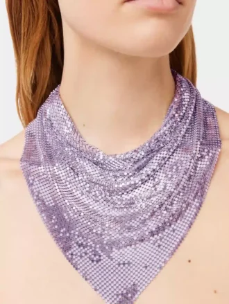 Lila kedjemail-scarf