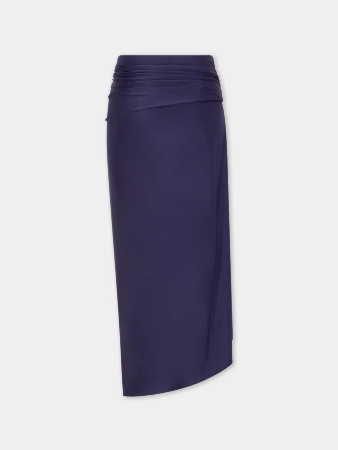 Midi-lång piercingkjol i jersey
