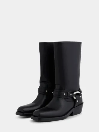 Motorcykelstövlar i läder