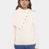 Offwhite tröja i ull