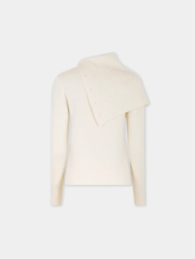 Offwhite tröja i ull