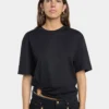 Oversize-T-shirt med piercing