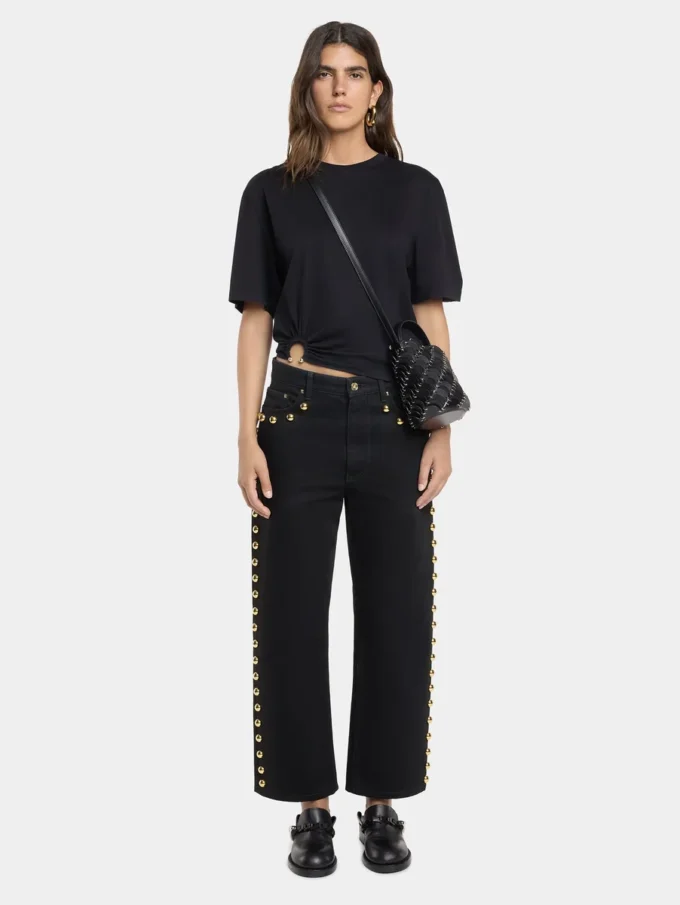 Oversize-T-shirt med piercing