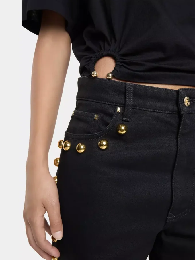 Oversize-T-shirt med piercing