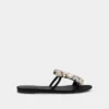 Platta sandaler med strass