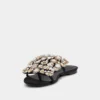 Platta sandaler med strass