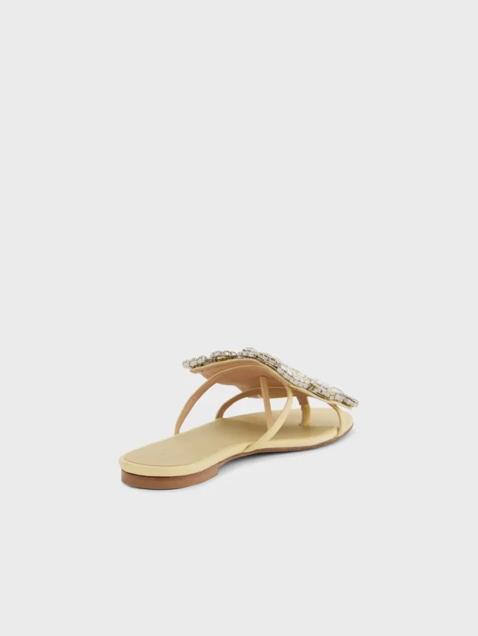 Platta sandaler med strass