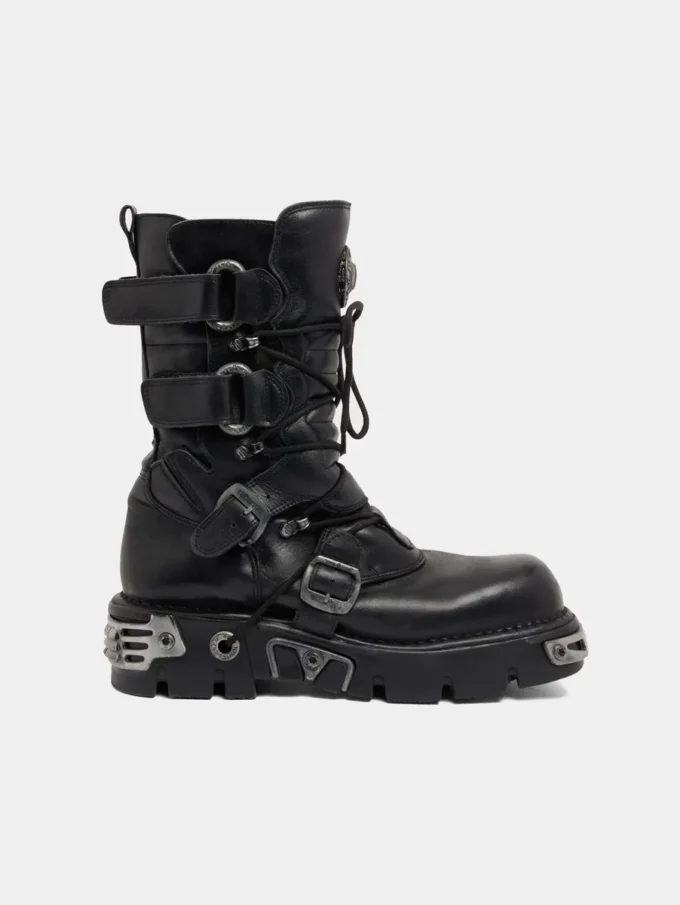Rabanne x New Rock svarta stövlar Rabanne x New Rock svarta stövlar