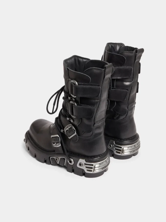 Rabanne x New Rock svarta stövlar Rabanne x New Rock svarta stövlar