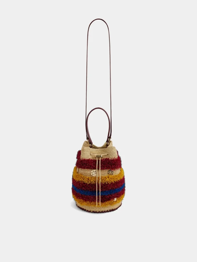Raffia-hinkväska Raffia-hinkväska