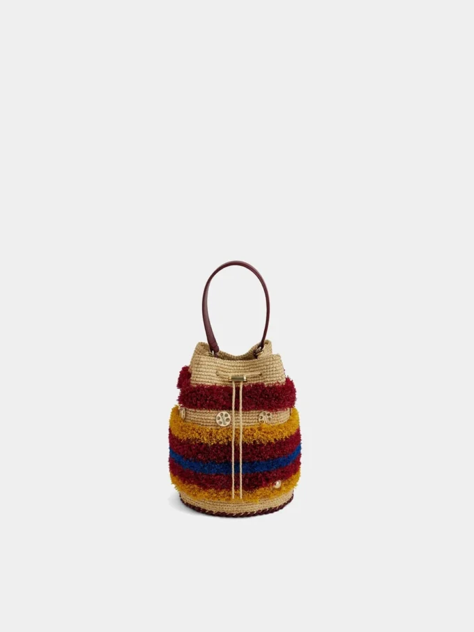 Raffia-hinkväska Raffia-hinkväska