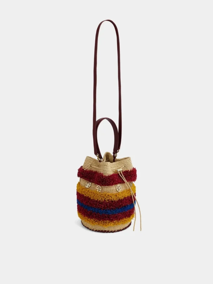 Raffia-hinkväska Raffia-hinkväska