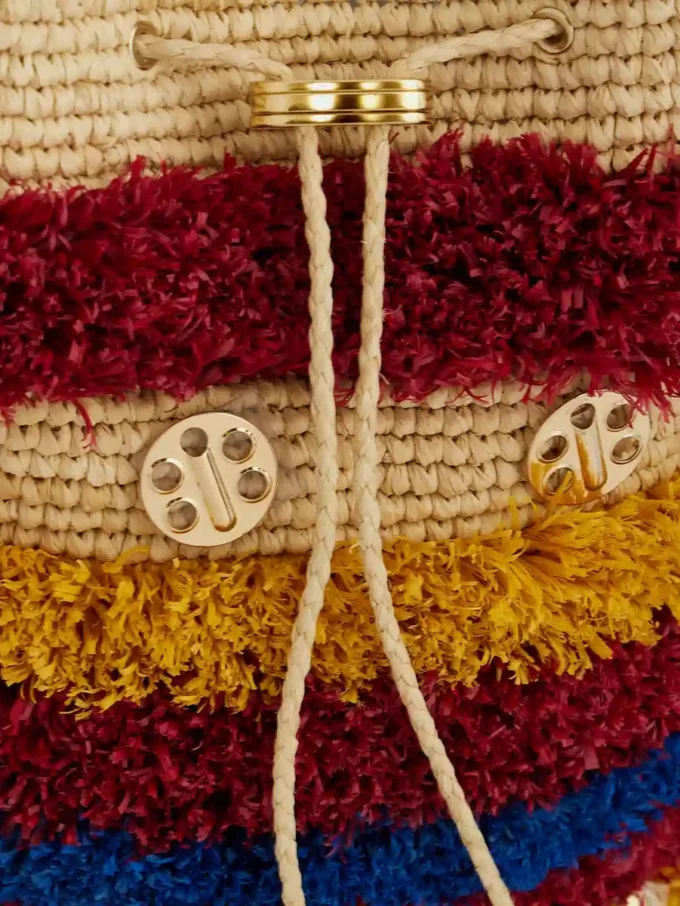 Raffia-hinkväska Raffia-hinkväska