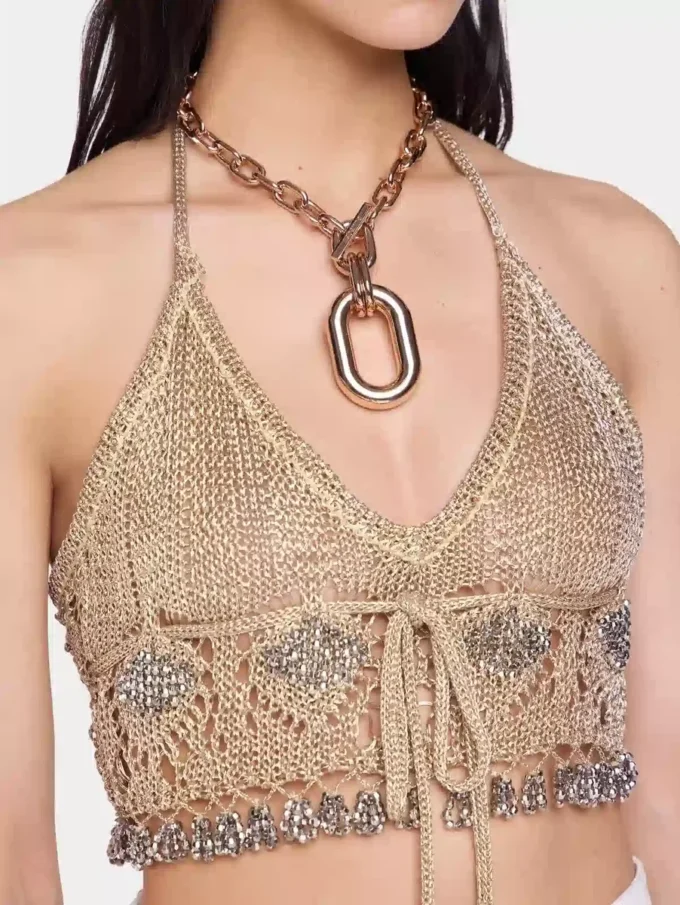 Roséguld XL Link-halsband