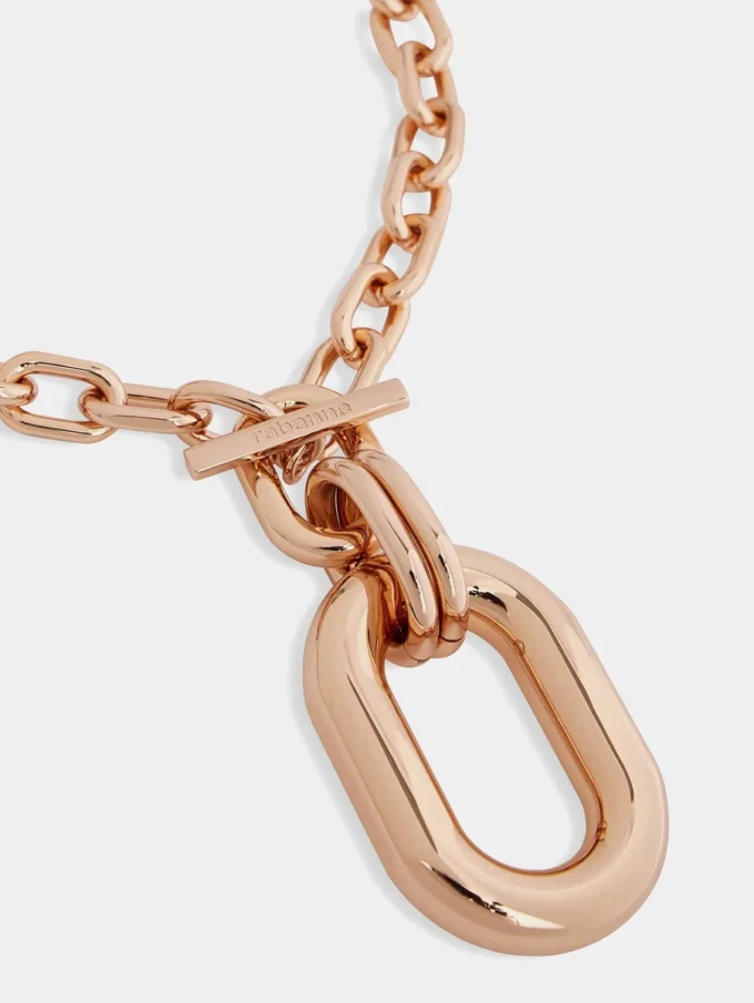 Roséguld XL Link-halsband
