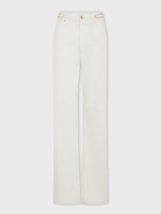 Signatur offwhite jeans med 1969-skivor