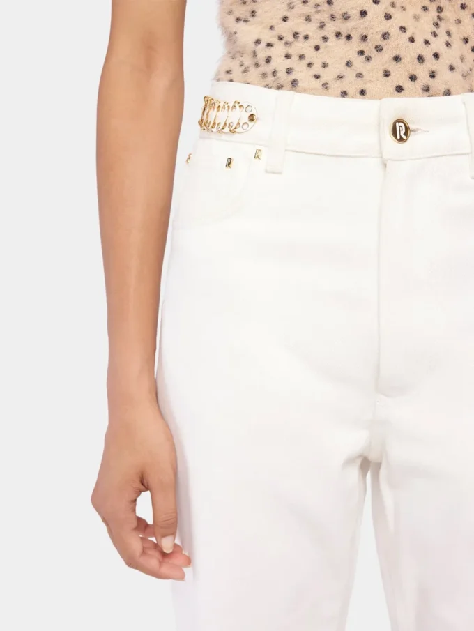Signatur offwhite jeans med 1969-skivor