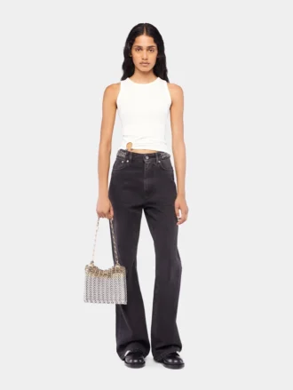 Signaturjeans i svart med 1969-skivor
