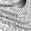 Silverfärgad kedjemail-scarf