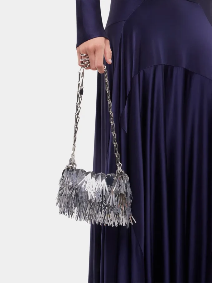 Sparkle nano metallisk pälsväska