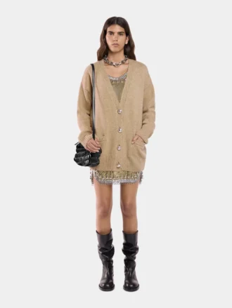 Svart Paco crossbody-läderväska
