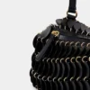 Svart Paco crossbody-läderväska