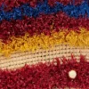 Tote bag i raffia med remmar