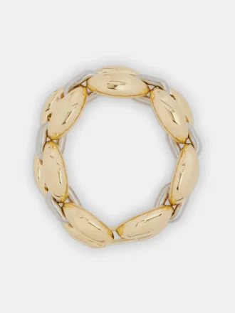 Åtta tjocka tvåfärgade armband