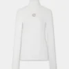 Turtleneck-tröja i borstad stickning