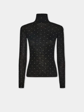 Turtleneck-tröja i ull som sitter som en andra hud